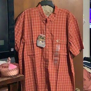 Men's Red Checkered Shirt